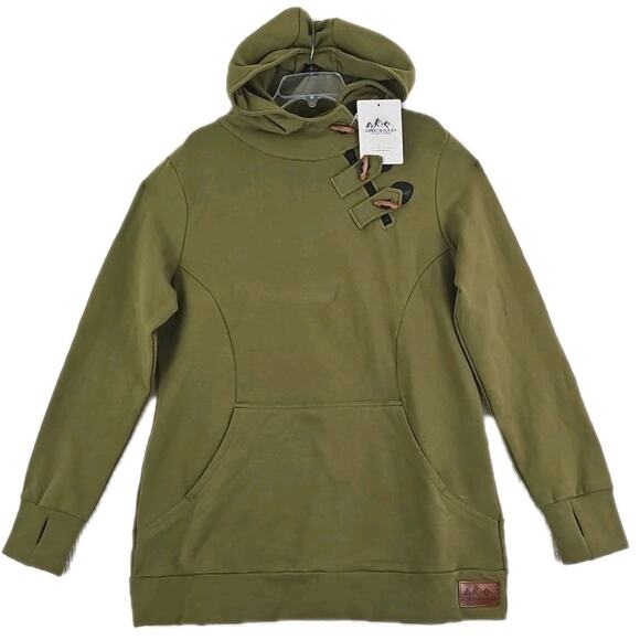 Alaskan Apparel ~Men's Size XXXL~ Olive Green Zip-Up Hoodie Sweatshirt NWOT. - Picture 5 of 12